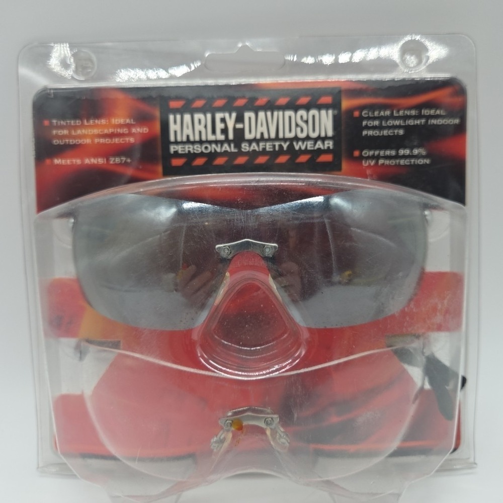 Harley-Davidson Personal Safety Wear Glasses With Tinted Clear Lenses 2011 *READ